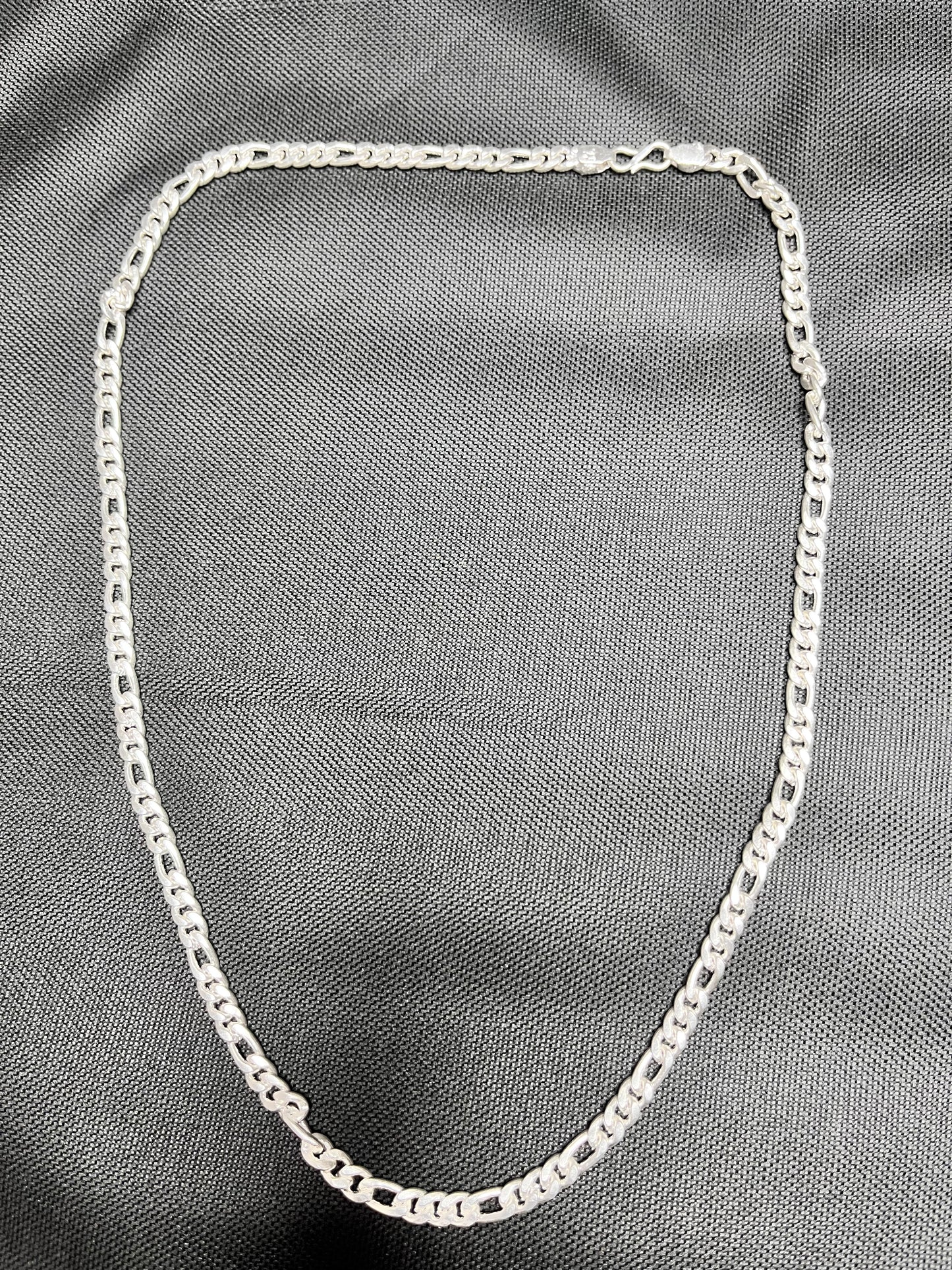 Classic Figaro Silver Chain for Men & Women