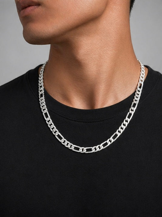 Classic Figaro Silver Chain for Men & Women